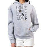 Vegas Golden Knights G-III 4Her by Carl Banks Women's Hockey Love Fleece Pullover Hoodie - Gray - NHL