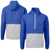 Buffalo Bills Cutter & Buck Charter Eco Recycled Anorak Half-Zip Jacket Blue | NFL