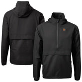 Cincinnati Bengals Cutter & Buck Charter Eco Recycled Anorak Half-Zip Jacket Black | NFL