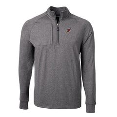Arizona Cardinals Cutter & Buck Adapt Eco Knit Quarter-Zip Pullover Top Heather Black | NFL