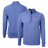 Buffalo Bills Cutter & Buck Adapt Eco Knit Quarter-Zip Pullover Top Royal | NFL