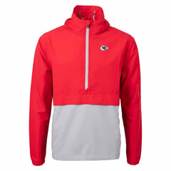 Kansas City Chiefs Cutter & Buck Charter Eco Recycled Anorak Half-Zip Jacket Red | NFL
