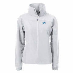 Detroit Lions Cutter & Buck Women's Charter Eco Recycled Full-Zip Jacket Gray | NFL
