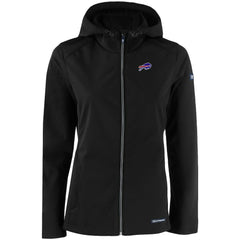 Buffalo Bills Cutter & Buck Women's Evoke Eco Softshell Recycled Full-Zip Hooded Jacket Black | NFL