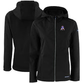 New England Patriots Cutter & Buck Women's Evoke Eco Softshell Recycled Full-Zip Hooded Jacket Black | NFL
