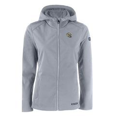 New Orleans Saints Cutter & Buck Women's Evoke Eco Softshell Recycled Full-Zip Hooded Jacket Gray | NFL