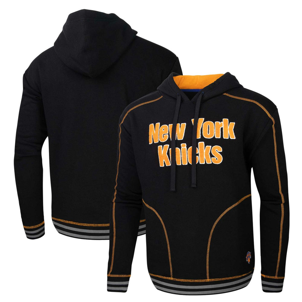 New York Knicks Stadium Essentials Baseline Pullover Hoodie Black - NBA