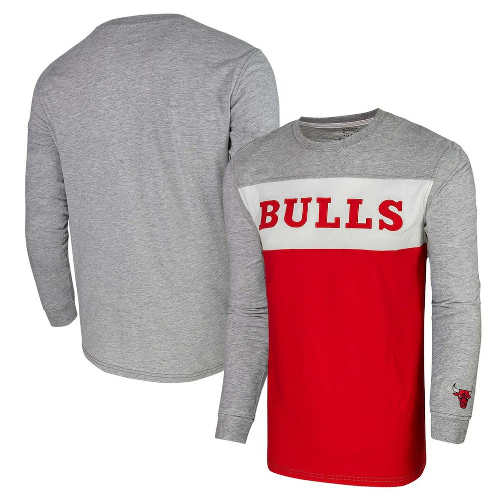 Chicago Bulls Unisex Loge Long Sleeve T-Shirt Heather Gray - NBA