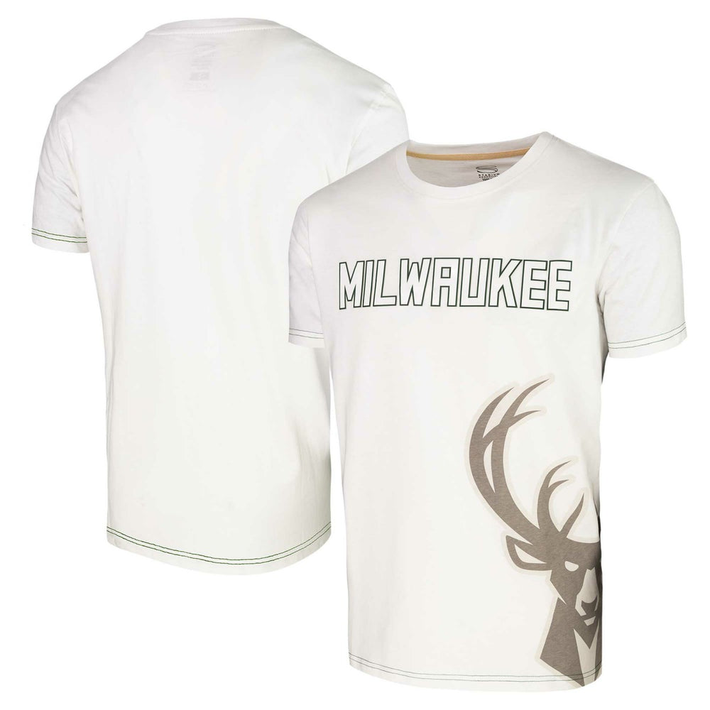 Milwaukee Bucks Stadium Essentials Unisex Scoreboard T-Shirt White - NBA