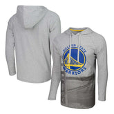 Golden State Warriors Stadium Essentials Atrium Raglan Long Sleeve Hoodie T-Shirt Heather Gray - NBA