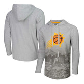 Phoenix Suns Stadium Essentials Atrium Raglan Long Sleeve Hoodie T-Shirt Heather Gray - NBA