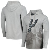 San Antonio Spurs Stadium Essentials Atrium Raglan Long Sleeve Hoodie T-Shirt Heather Gray - NBA