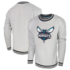 Charlotte Hornets Stadium Essentials Club Level Pullover Sweatshirt Heather Gray - NBA
