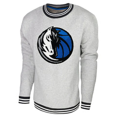 Dallas Mavericks Stadium Essentials Club Level Pullover Sweatshirt Heather Gray - NBA