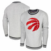 Toronto Raptors Stadium Essentials Club Level Pullover Sweatshirt Heather Gray - NBA