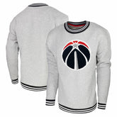 Washington Wizards Stadium Essentials Club Level Pullover Sweatshirt Heather Gray - NBA