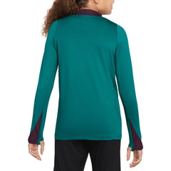 Paris Saint-Germain Youth 2024/25 Strike Drill Quarter-Zip Long Sleeve Performance Training Top Teal | Nike Online