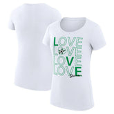 Dallas Stars G-III 4Her by Carl Banks Women's Super-Slim Fit Lightweight Hockey Love T-Shirt - White - NHL