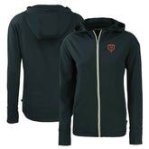 Chicago Bears Cutter & Buck Women's Throwback Daybreak Eco Recycled Half-Zip Hoodie Navy | NFL