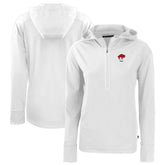 Buffalo Bills Cutter & Buck Women's Throwback Daybreak Eco Recycled Half-Zip Hoodie White | NFL