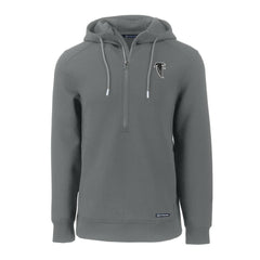 Atlanta Falcons Cutter & Buck Throwback Roam Eco Half-Zip Recycled Pullover Hoodie Gray | NFL