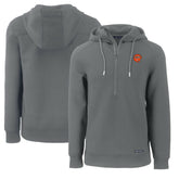 Cincinnati Bengals Cutter & Buck Throwback Roam Eco Half-Zip Recycled Pullover Hoodie Gray | NFL