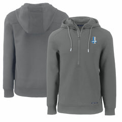 Detroit Lions Cutter & Buck Throwback Roam Eco Half-Zip Recycled Pullover Hoodie Gray | NFL