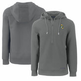 Green Bay Packers Cutter & Buck Throwback Roam Eco Half-Zip Recycled Pullover Hoodie Gray | NFL