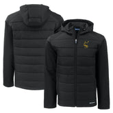 Pittsburgh Steelers Cutter & Buck Throwback Evoke Hybrid Eco Softshell Recycled Full-Zip Hoodie Jacket Black | NFL