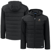 Cleveland Browns Cutter & Buck Throwback Big & Tall Evoke Hybrid Eco Softshell Recycled Full-Zip Jacket Black | NFL
