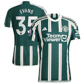 Jonny Evans Manchester United 2023/24 Away Player Jersey – Green | Adidas Online
