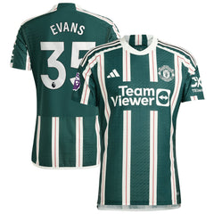 Jonny Evans Manchester United 2023/24 Away Player Jersey – Green | Adidas Online