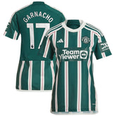 Alejandro Garnacho Manchester United Women's 2023/24 Away Replica Player Jersey – Green | Adidas Sale