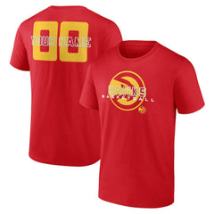Atlanta Hawks Stellar Personalized Name & Number T-Shirt Red - NBA