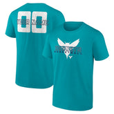 Charlotte Hornets Stellar Personalized Name & Number T-Shirt Teal - NBA