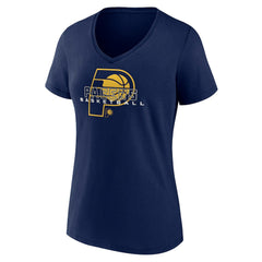 Indiana Pacers Women's Stellar Personalized Name & Number V-Neck T-Shirt Navy - NBA