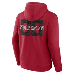 Miami Heat Stellar Personalized Name & Number Pullover Hoodie Red - NBA