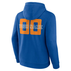 New York Knicks Stellar Personalized Name & Number Pullover Hoodie Blue - NBA