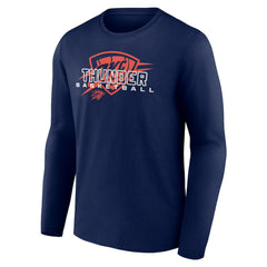 Oklahoma City Thunder Stellar Personalized Name & Number Long Sleeve T-Shirt Navy - NBA