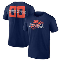 Oklahoma City Thunder Stellar Personalized Name & Number T-Shirt Navy - NBA