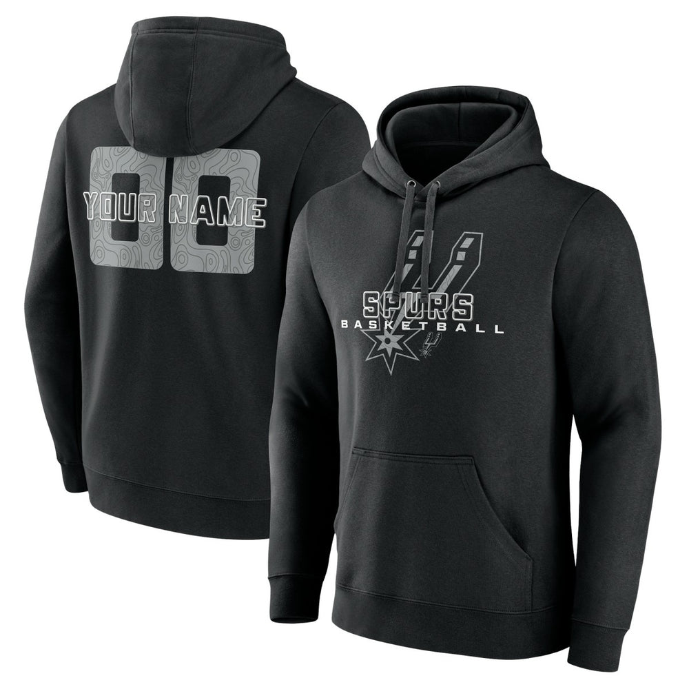 San Antonio Spurs Stellar Personalized Name & Number Pullover Hoodie Black - NBA