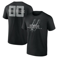 San Antonio Spurs Stellar Personalized Name & Number T-Shirt Black - NBA