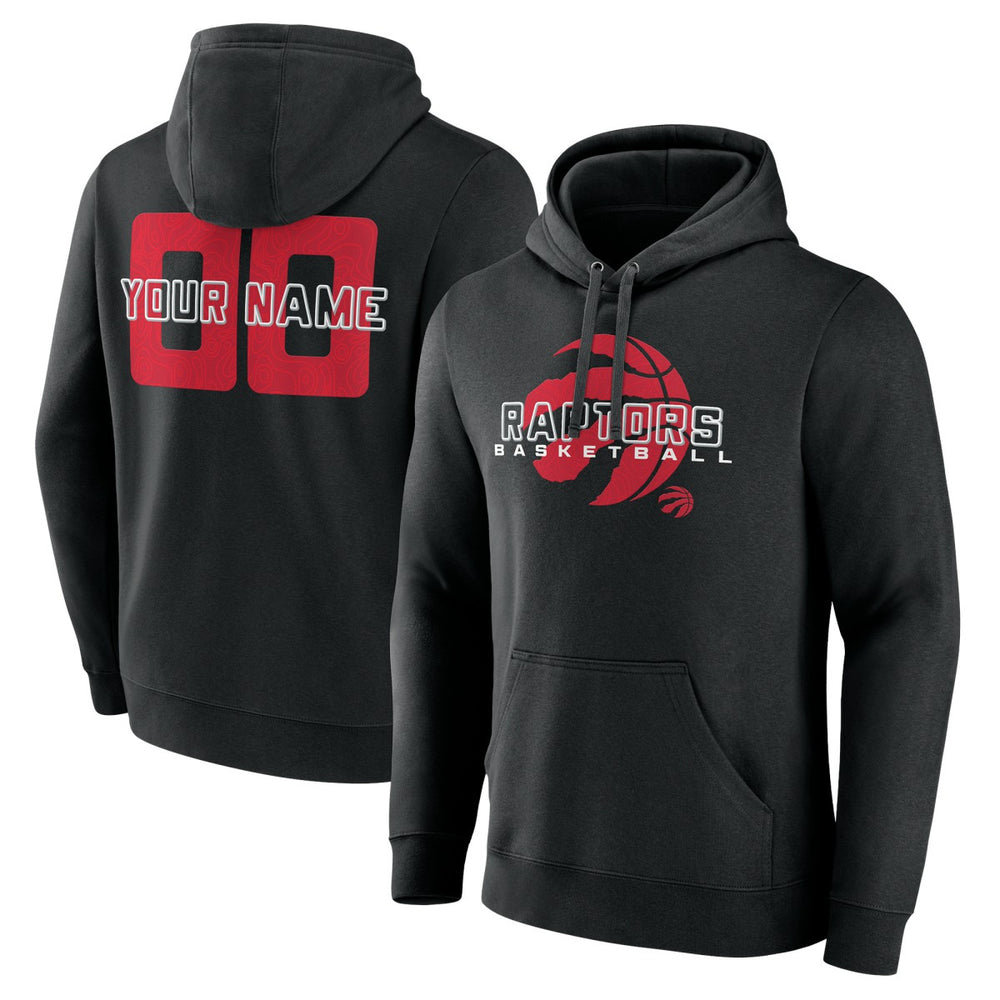Toronto Raptors Stellar Personalized Name & Number Pullover Hoodie Black - NBA