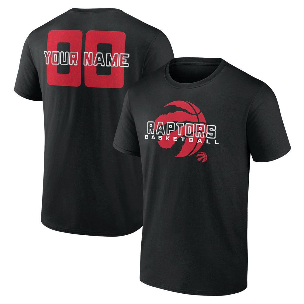 Toronto Raptors Stellar Personalized Name & Number T-Shirt Black - NBA