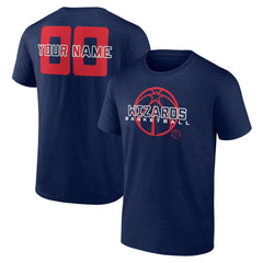 Washington Wizards Stellar Personalized Name & Number T-Shirt Navy - NBA