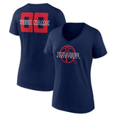 Washington Wizards Women's Stellar Personalized Name & Number V-Neck T-Shirt Navy - NBA