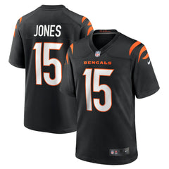 Charlie Jones Cincinnati Bengals Team Game Jersey Black | Nike for Sale