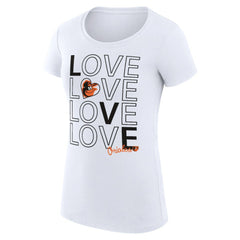 Baltimore Orioles G-III 4Her by Carl Banks Women's Super-Slim Fit Lightweight Love Graphic Team T-Shirt - MLB
