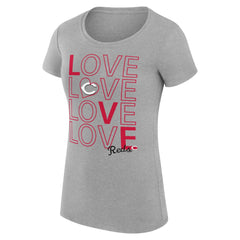 Cincinnati Reds G-III 4Her by Carl Banks Women's Super-Slim Fit Lightweight Love Graphic Team T-Shirt - MLB