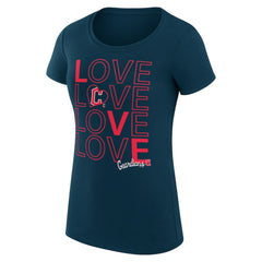 Cleveland Guardians G-III 4Her by Carl Banks Women's Super-Slim Fit Lightweight Love Graphic Team T-Shirt - MLB